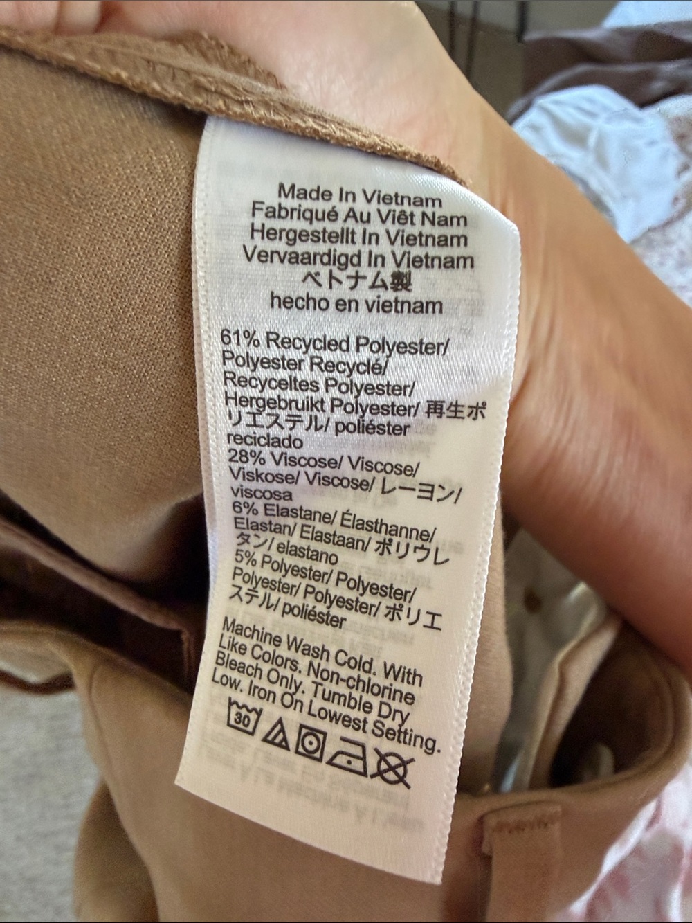 NWT J.Crew Carolina Pant in Four-Season Stretch Size 4, Heather Burnished Saddle - Picture 7 of 8